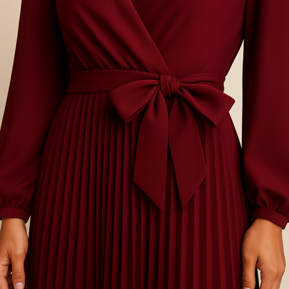 PLISSÉ MAXI-JURK